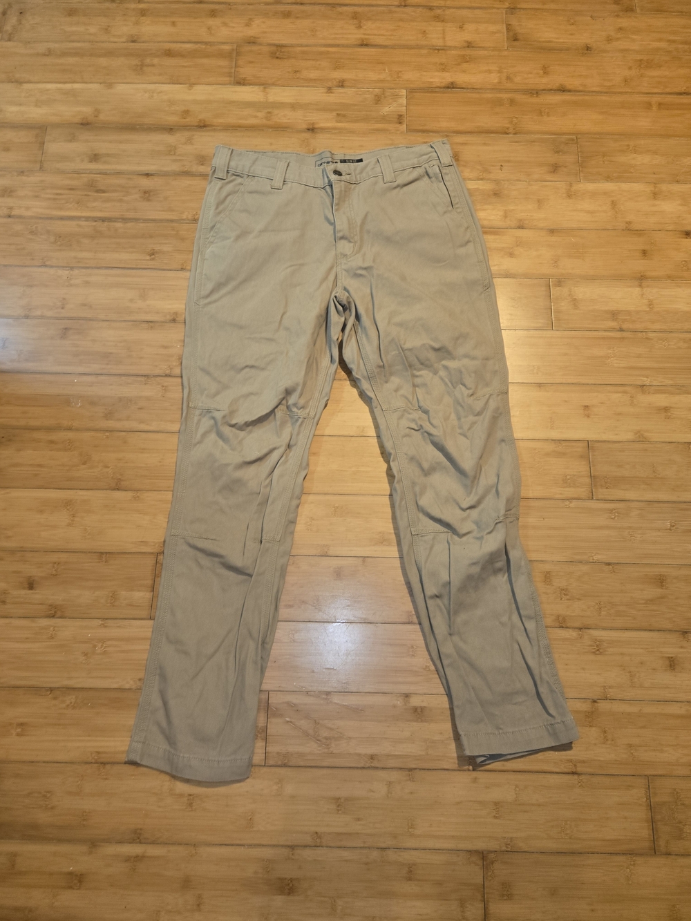 Carhartt Slim Fit Tan Canvas Work Pants Mens 33x30